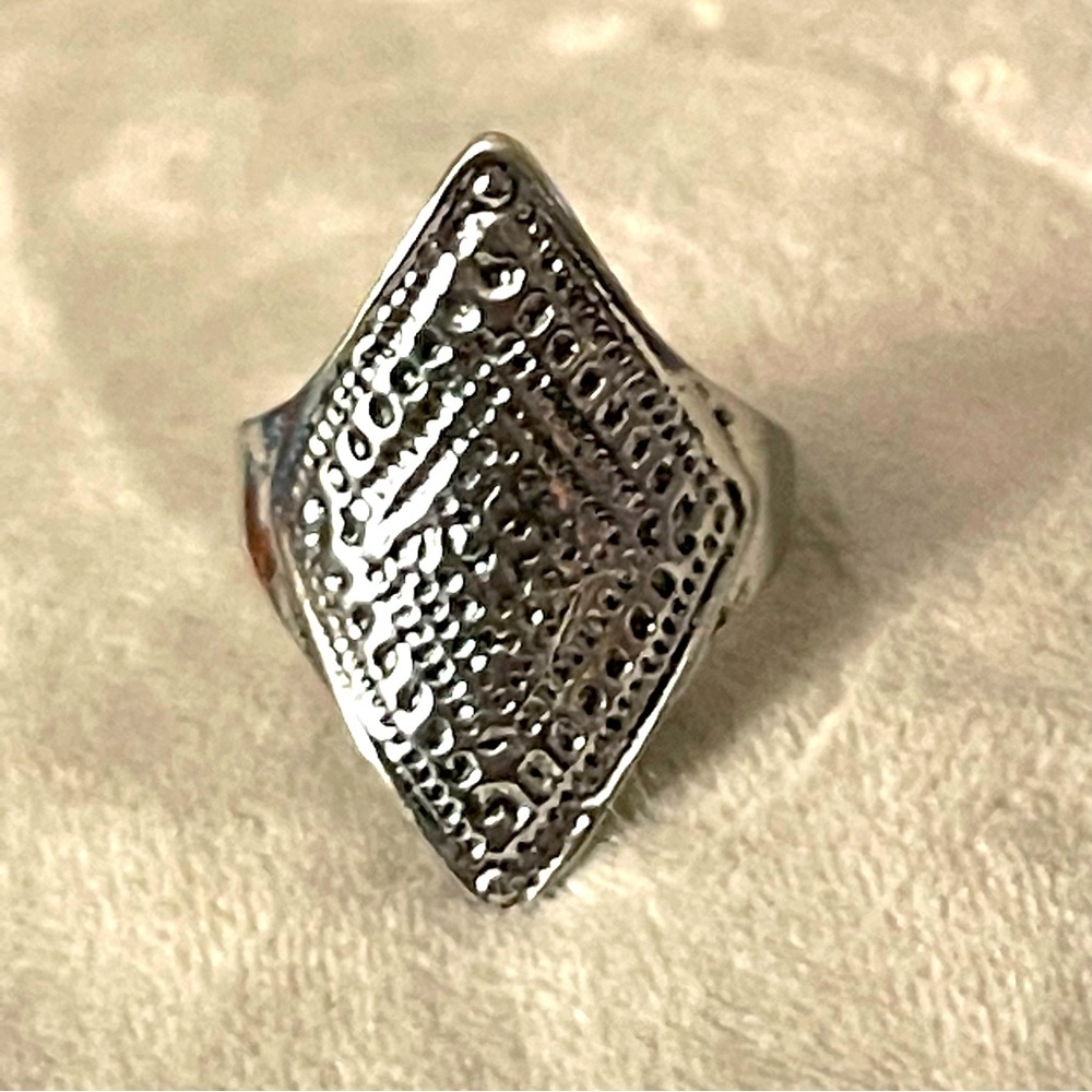 New Vintage Style Mesh Design Handmade Unisex Celtic Boho Sterling Silver Ring - Picture 4 of 11